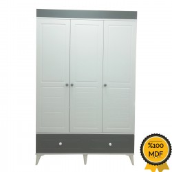 Nalya Mdf 3 Kapılı Gardırop