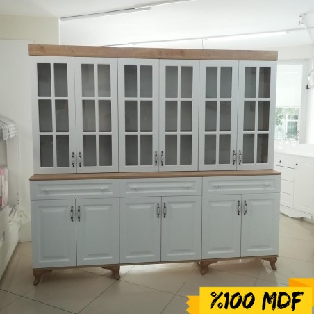 Meşe Krem Kitaplık %100 Mdf