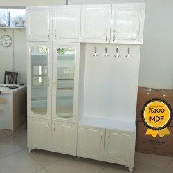Aynalı Portmanto Vestiyer %100 Mdf