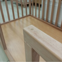 Doğal Kayın Ağacı Çatılı Montessori Karyola 90x190