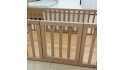 Doğal Kayın Ağacı Çatılı Montessori Karyola 90x190