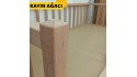 Doğal Kayın Ağacı Yavrulu Karyola 80x180