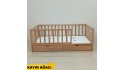 Doğal Kayın Çekmeceli Montessori Karyola 90x190 cm