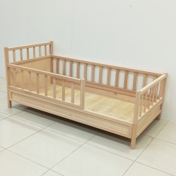 Doğal Kayın Dönüşebilir Montessori Karyola 90x190 cm