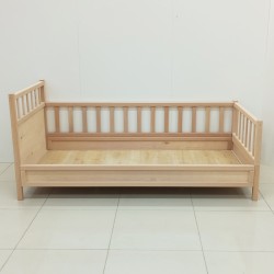 Doğal Kayın Dönüşebilir Montessori Karyola 90x190 cm