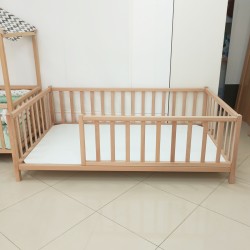 Doğal Kayın Ağacı Karyola 100x200 cm