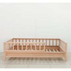 Doğal Kayın Dönüşebilir Çatılı Montessori Karyola 120x200 cm
