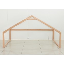Doğal Kayın Dönüşebilir Çatılı Montessori Karyola 120x200 cm